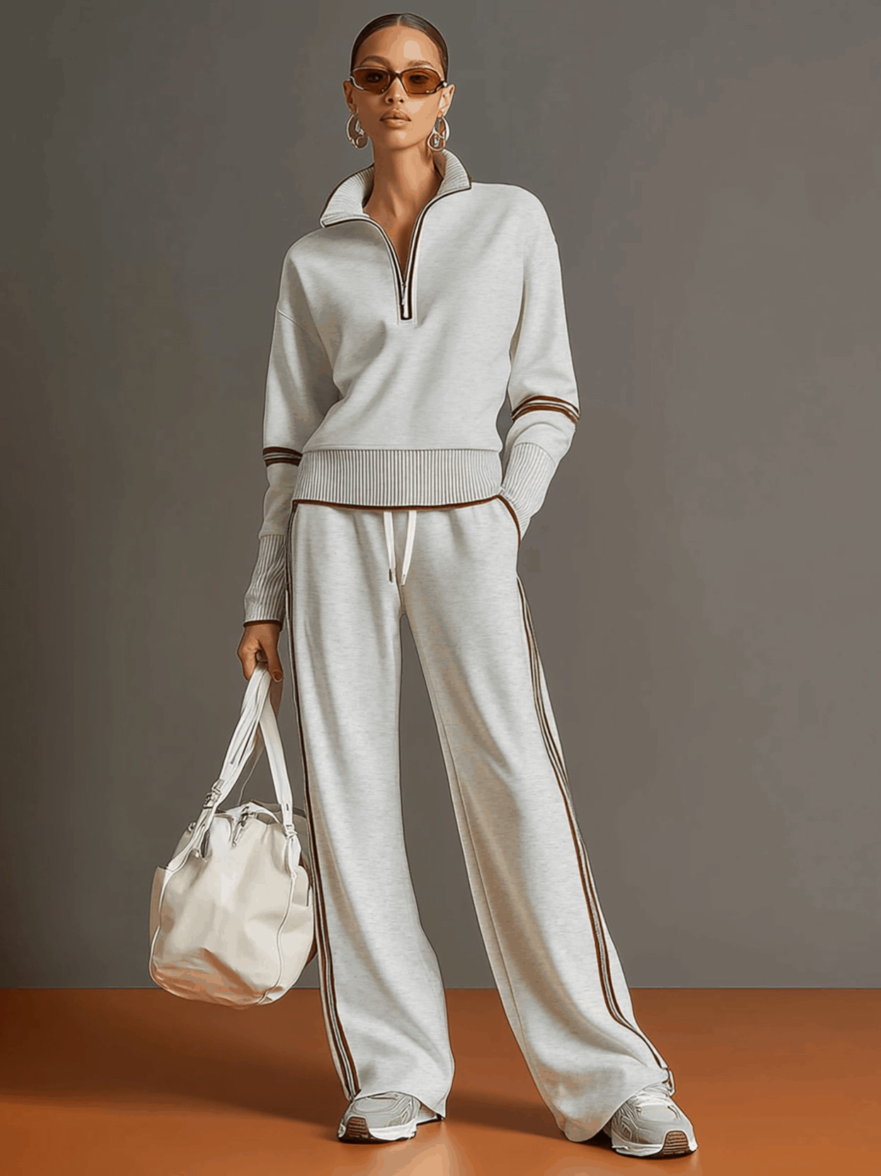 Marietta – blouse and trousers with wide legs