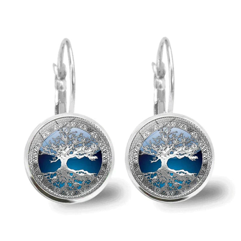 Tree of Life Silver Earrings