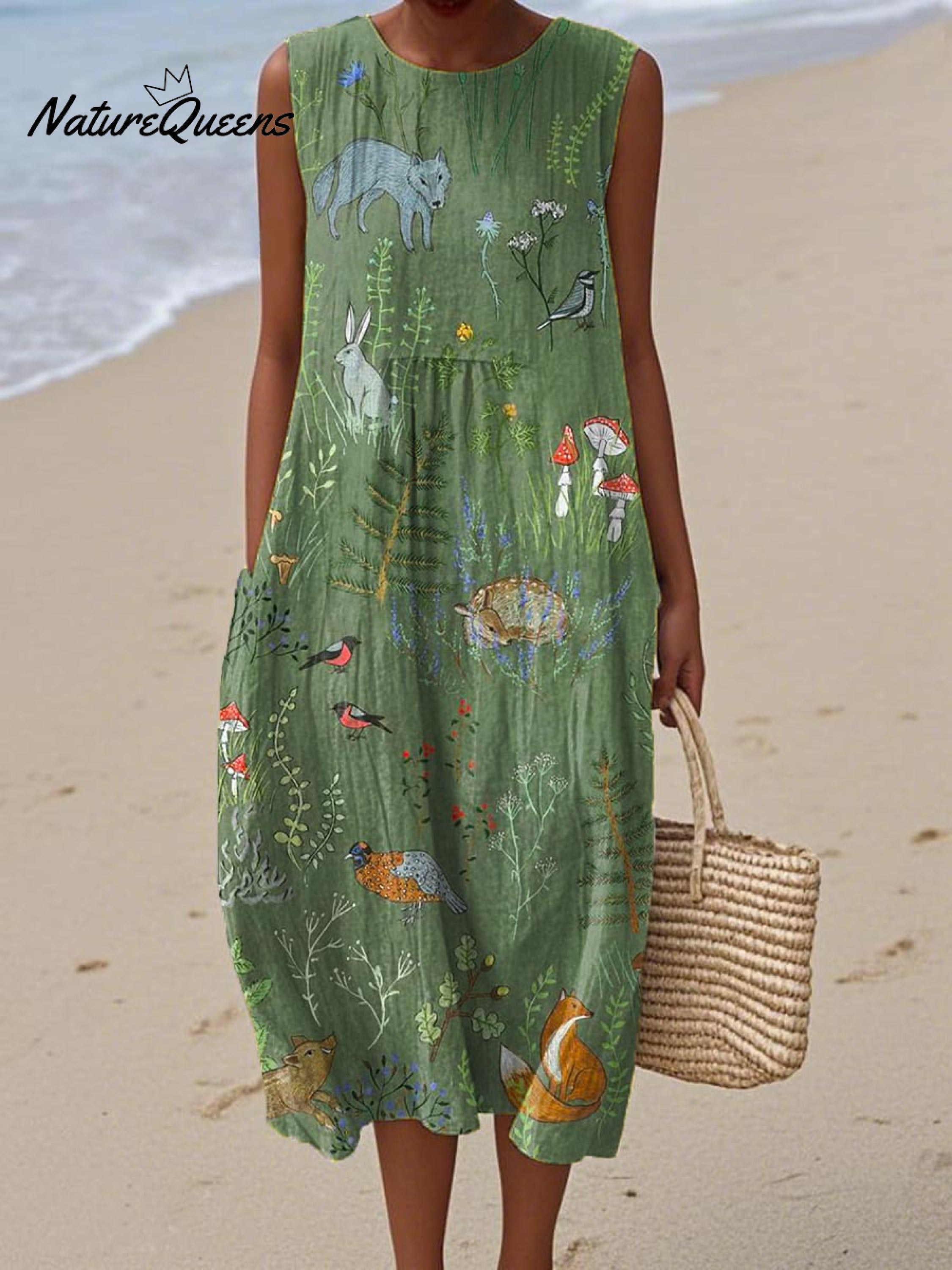 Ninthe™ Dress with Forest Animals