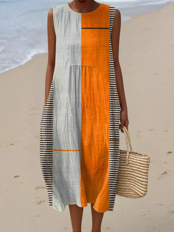 May™ Colour Block Midi Dress