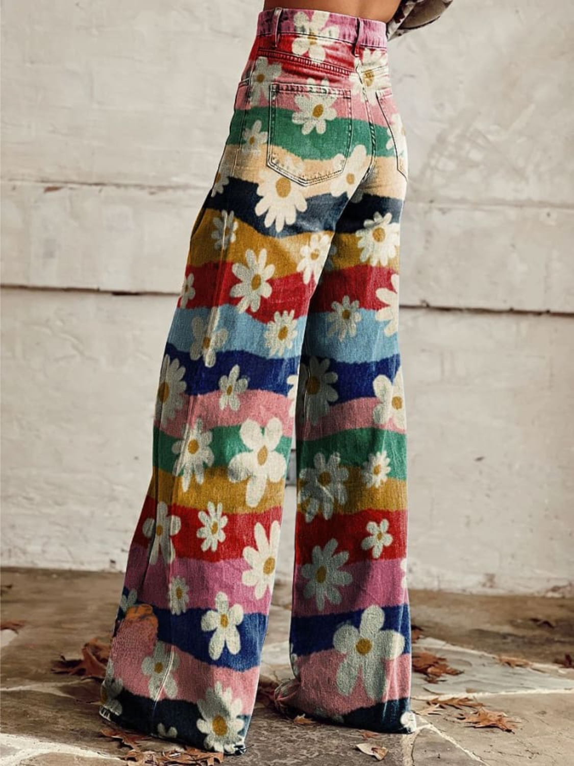 Léon - Elegant Flower Trousers