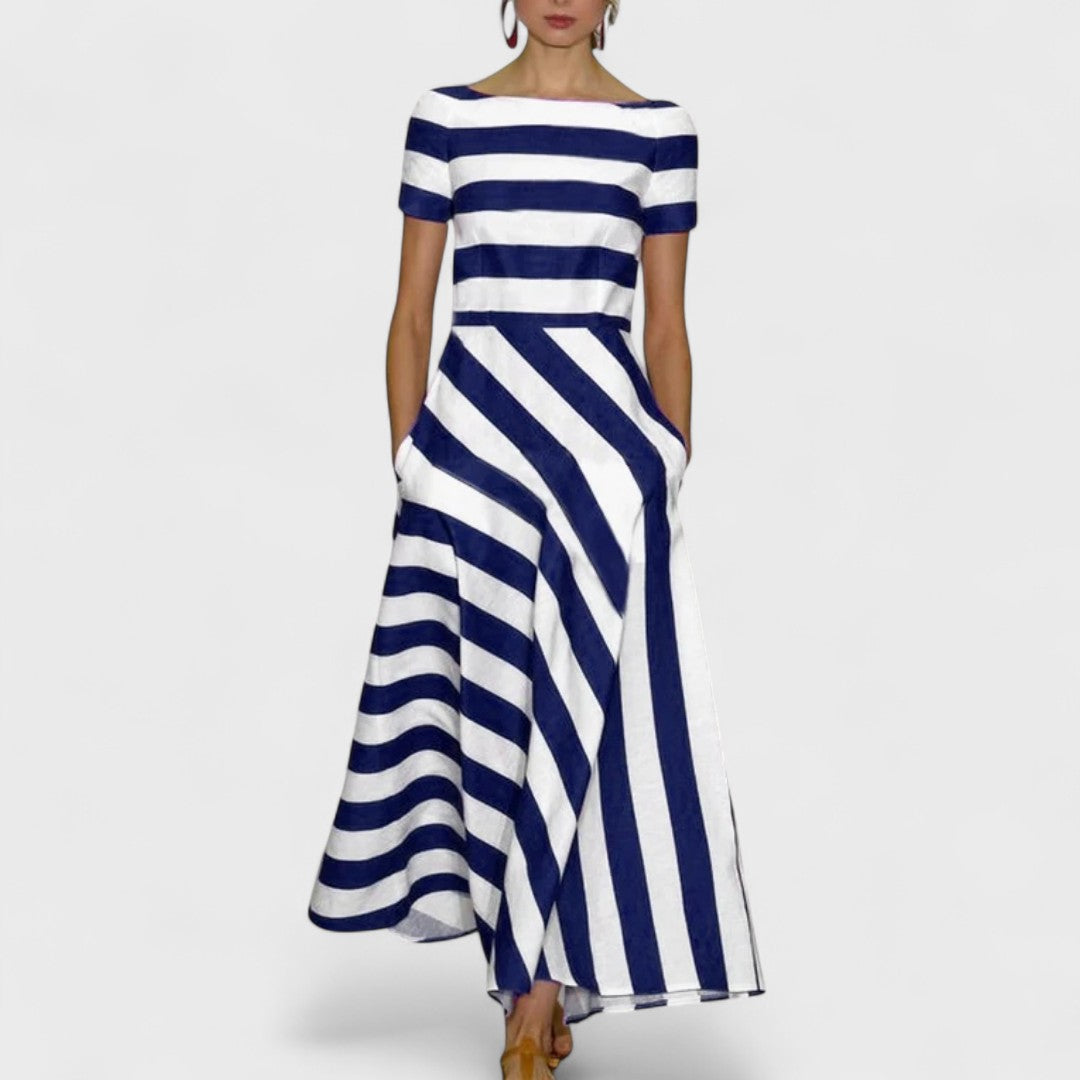 Nicole | Handmade Striped Long Dress