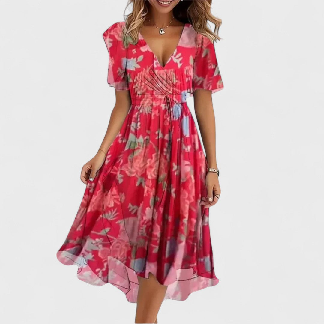 Chiara | Long Premium Dress with Floral Print