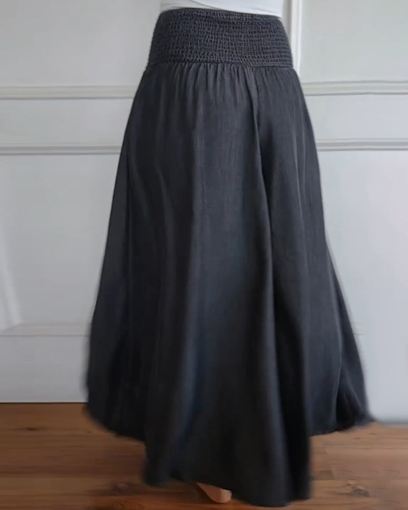 Jasper | Flowing Smocked Waist Trousers