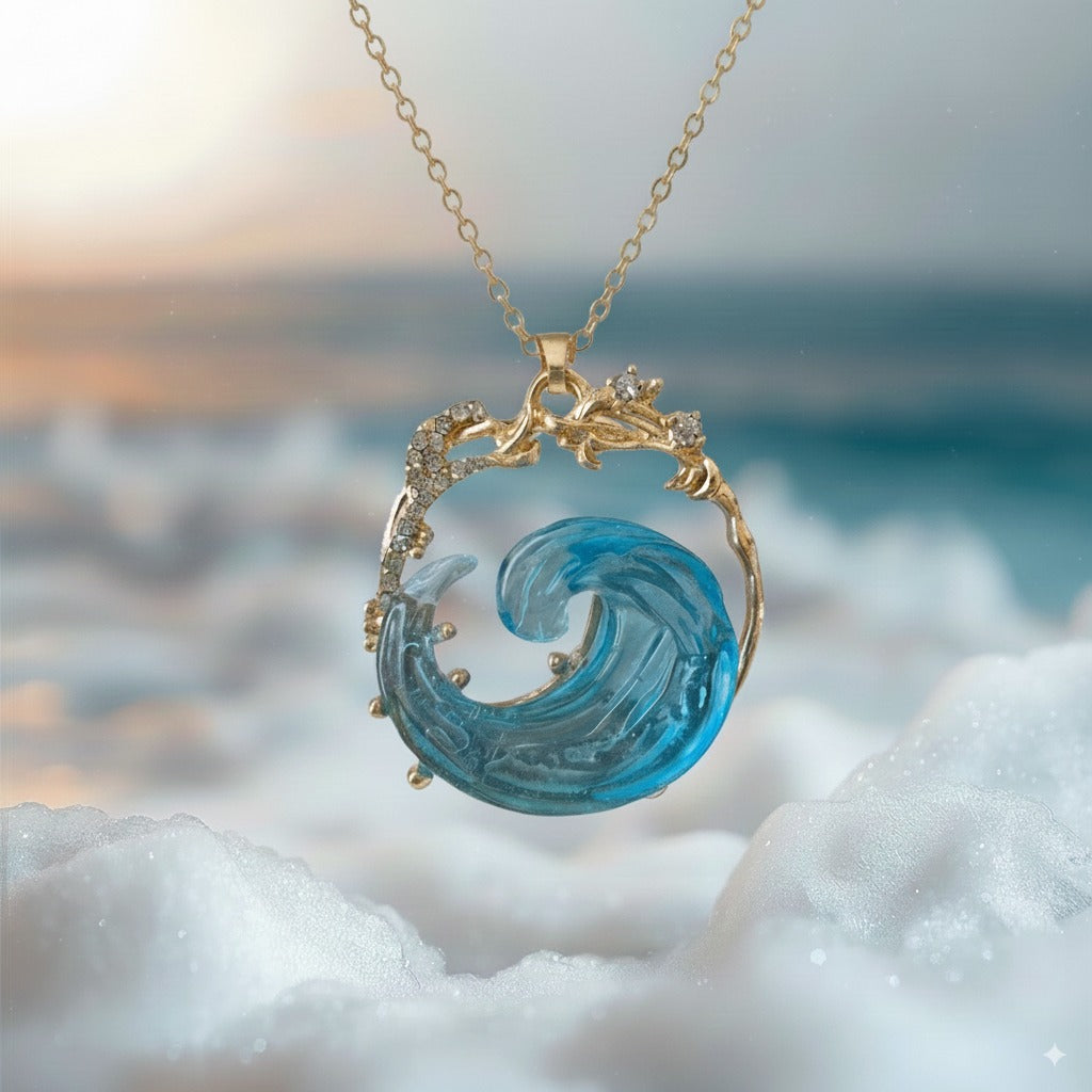 Azure Blue Promise Chain | Gold