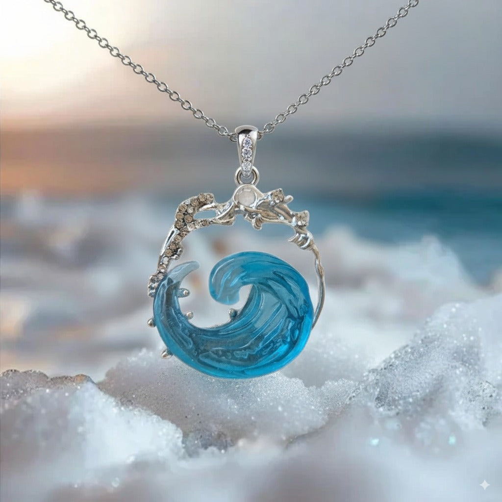 Azure Blue Promise Chain | Gold