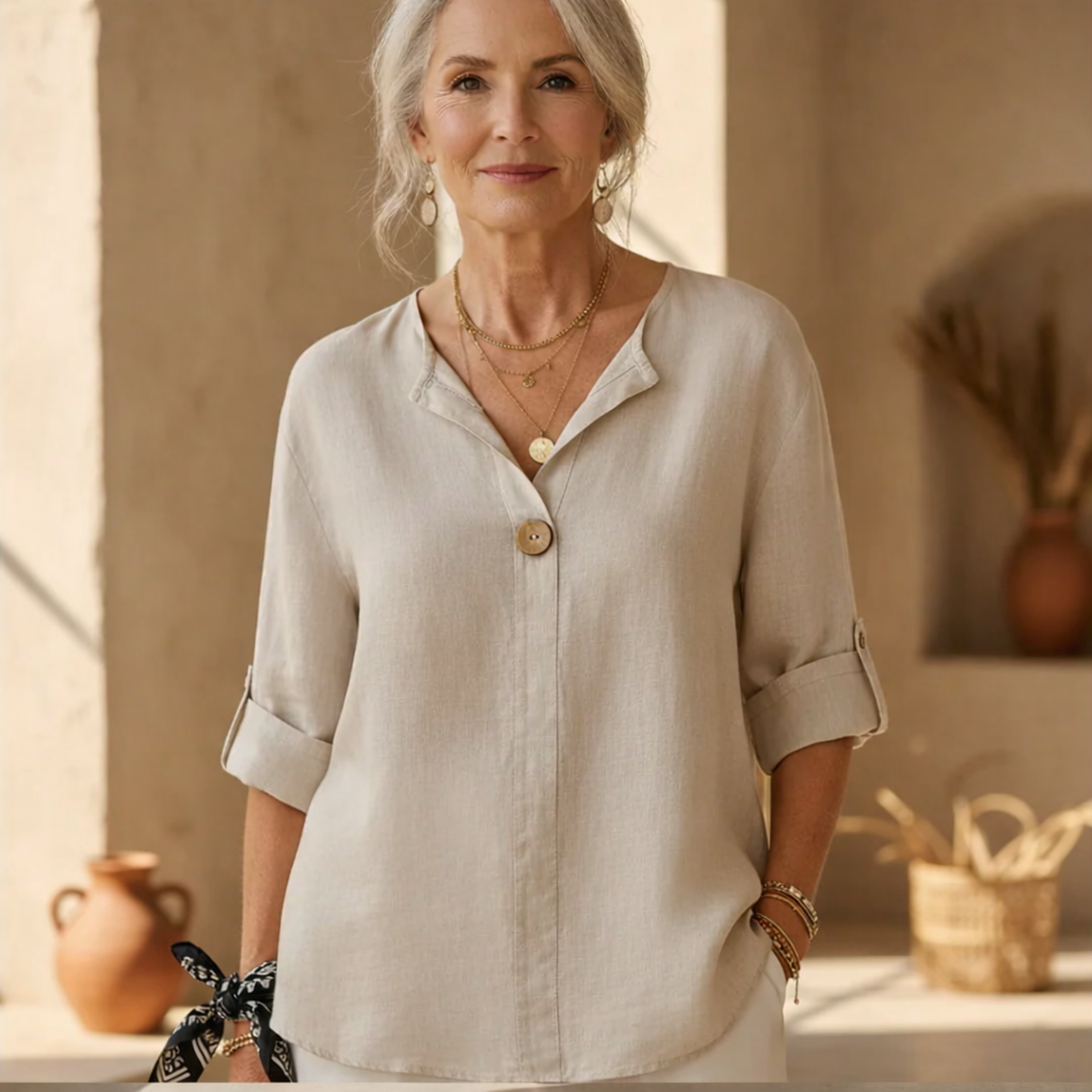 Luna™ Casual V-Neck Blouse