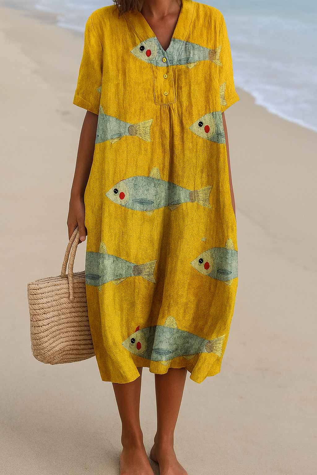 Agnes™ Artistically Inspired Cotton Dress