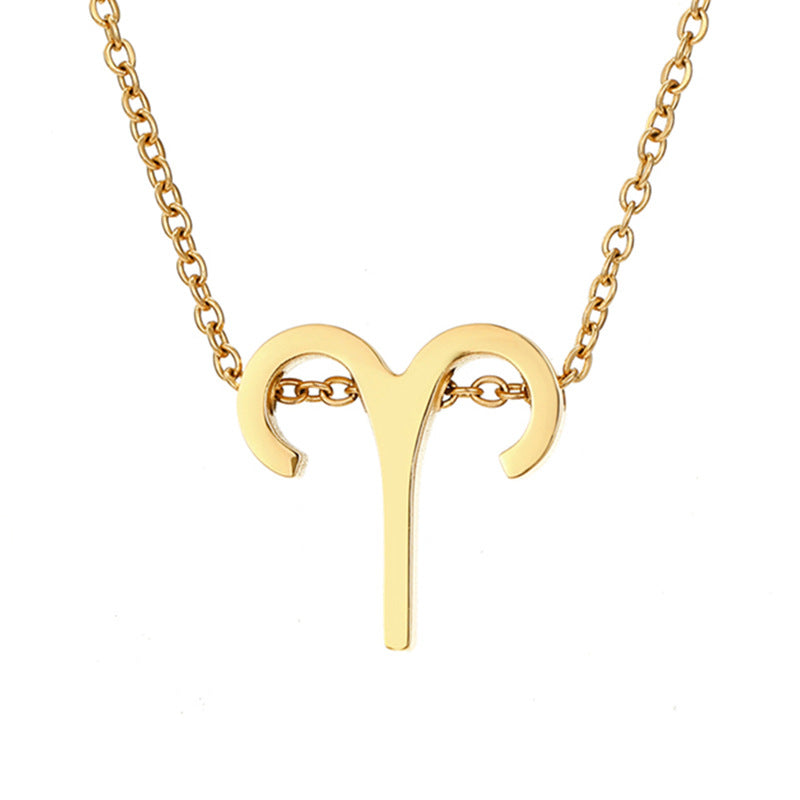Celestique Pendant with Star Sign | Gold