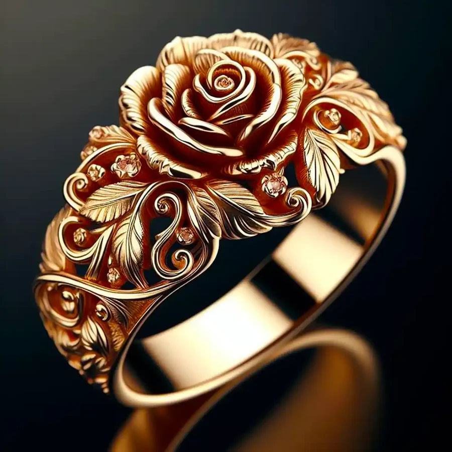 Golden Flower Ring | Gold