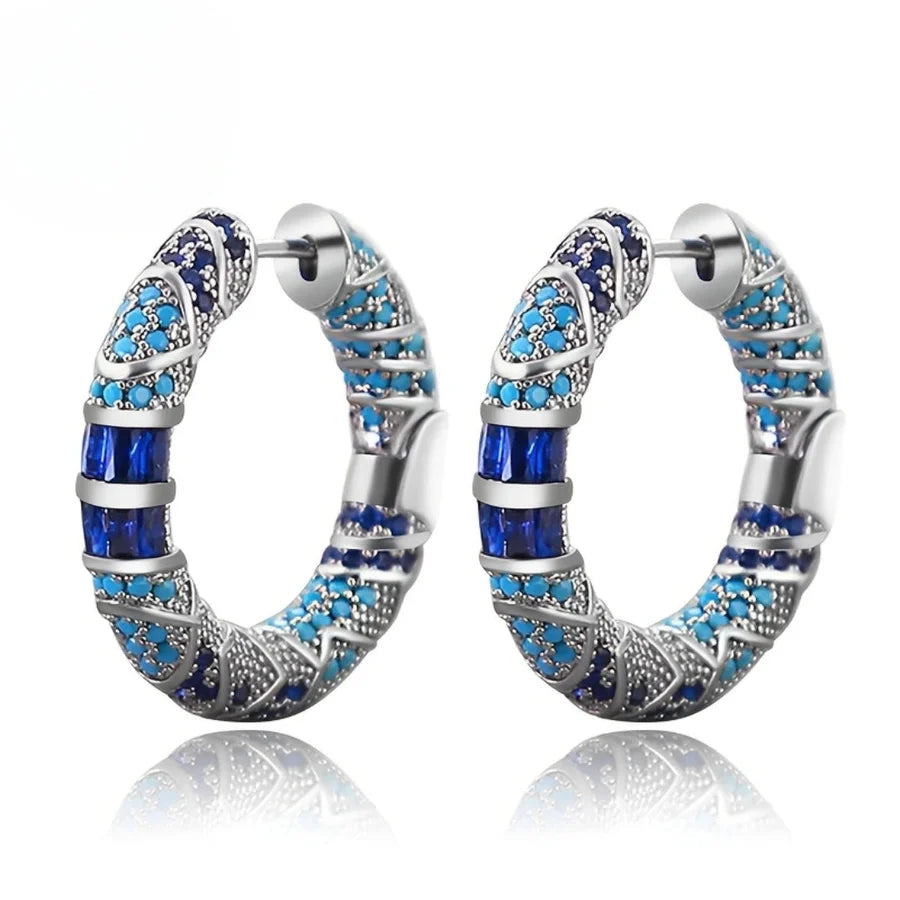 Icy Spark Earrings | White Gold