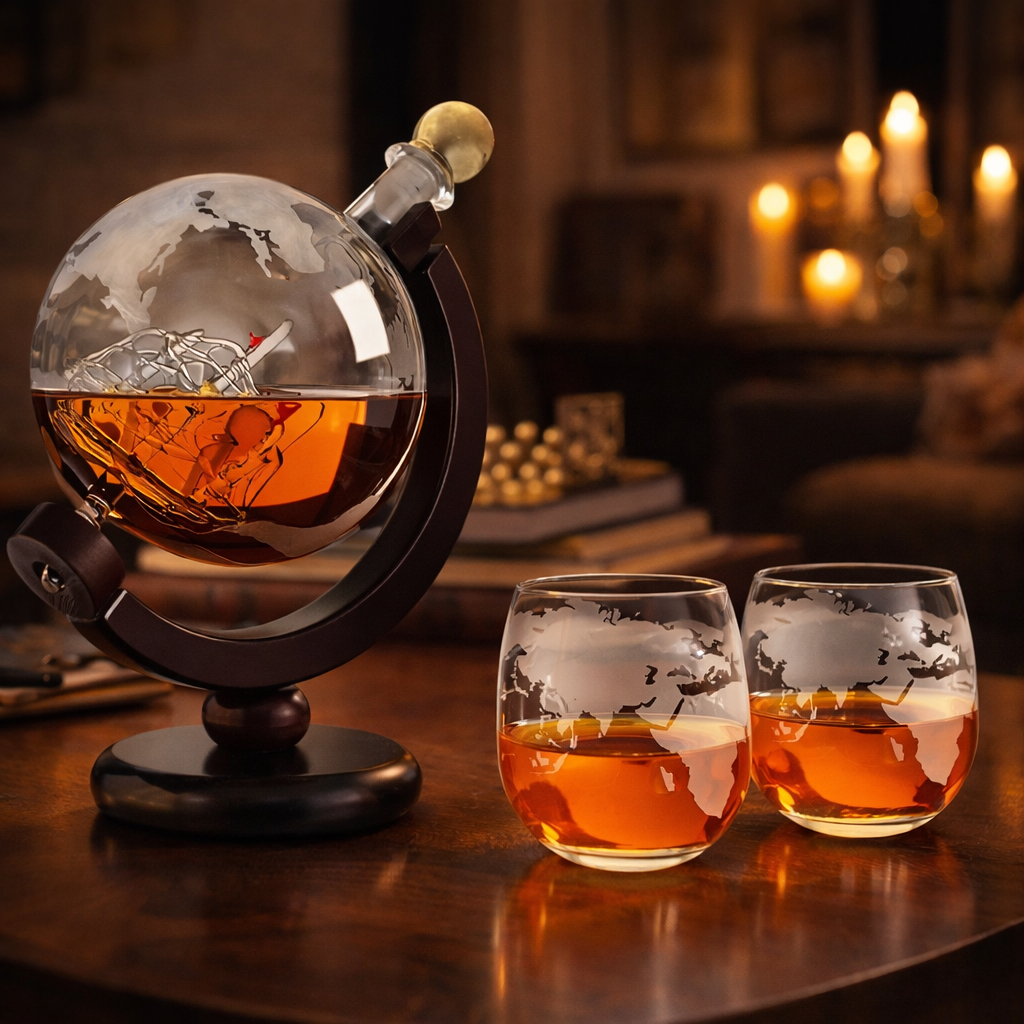 World Map Edition - Whisky Decanter