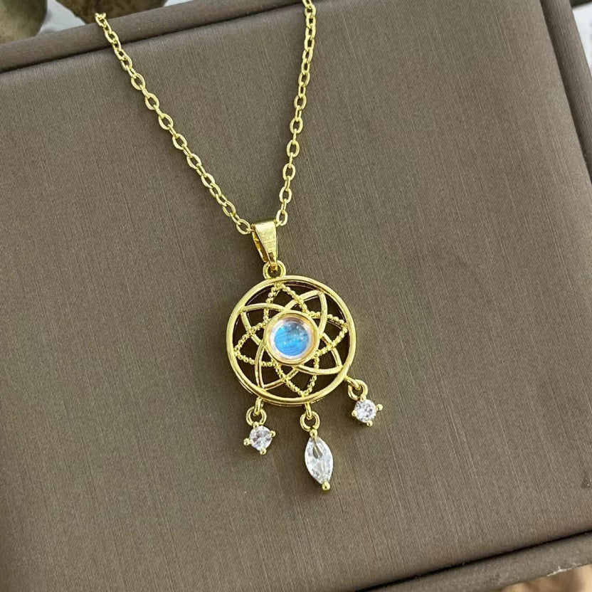 Moonstone Pendant - Dreamcatcher