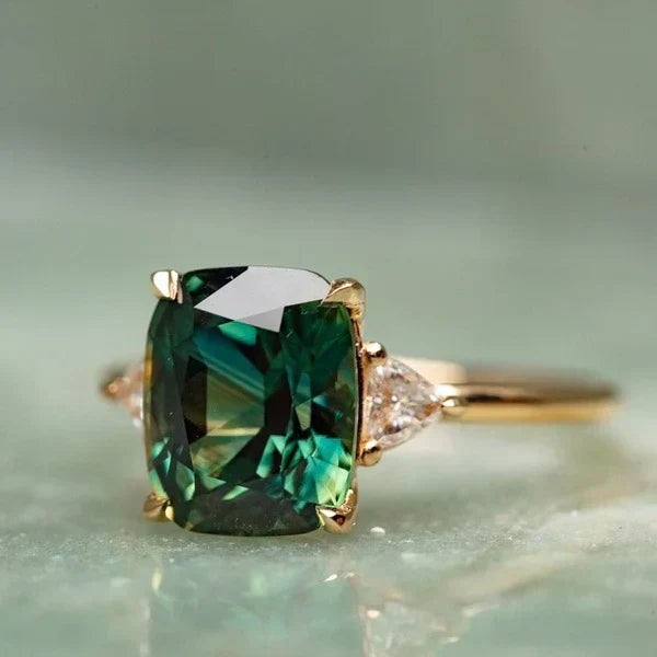Golden Ring with Vintage Inspired Stone