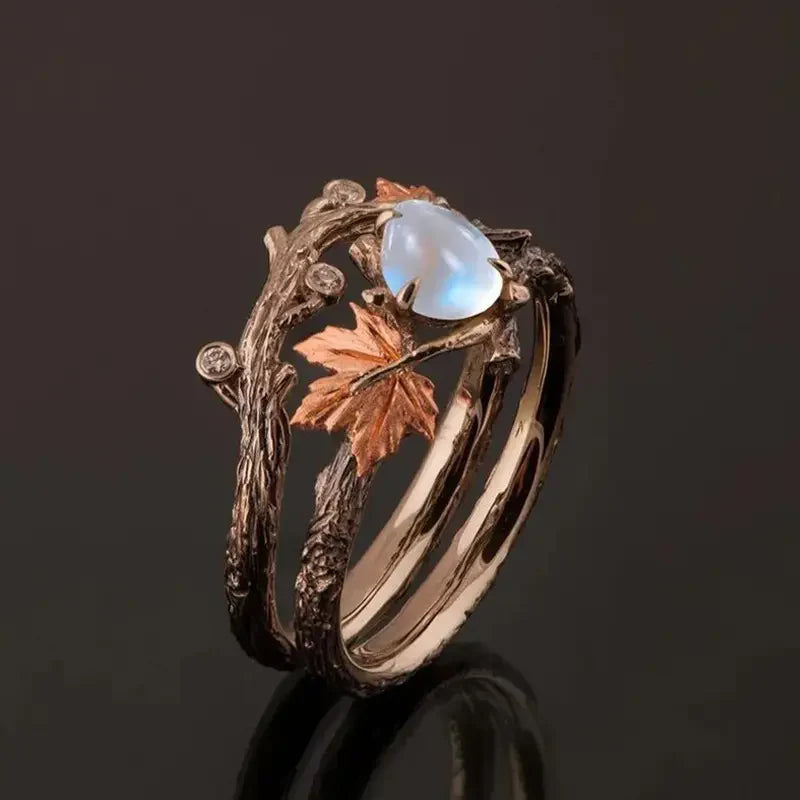 Ring with Moonlit Meadow | Rose Gold