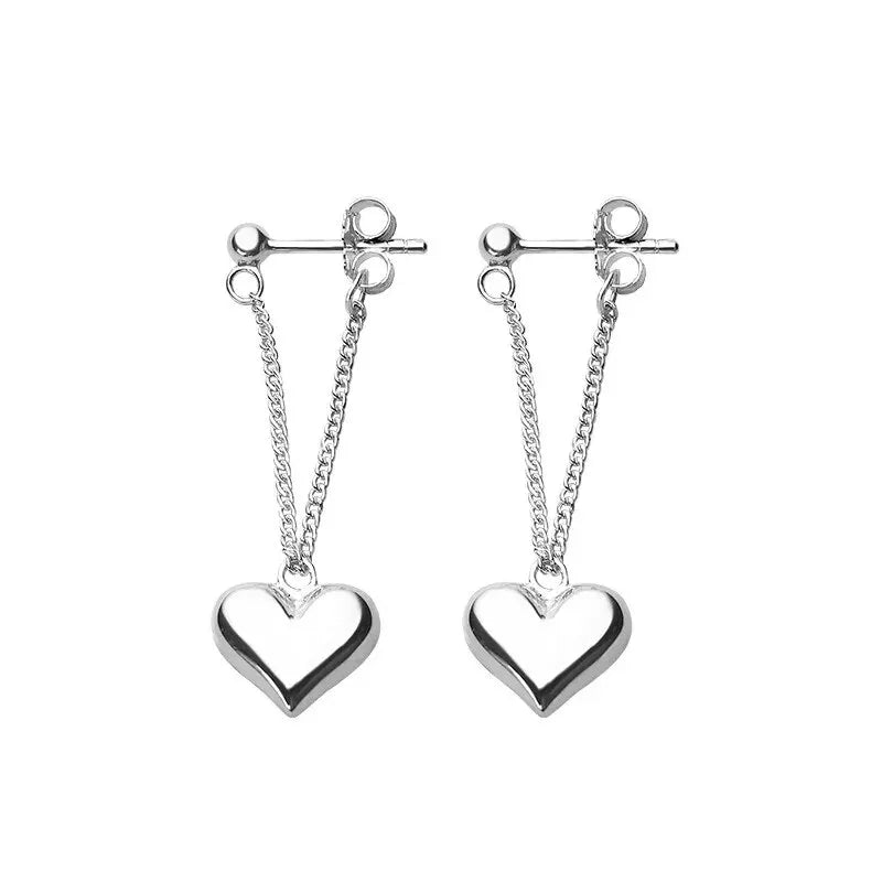 Old Earrings in the Shape of a Geometric Heart