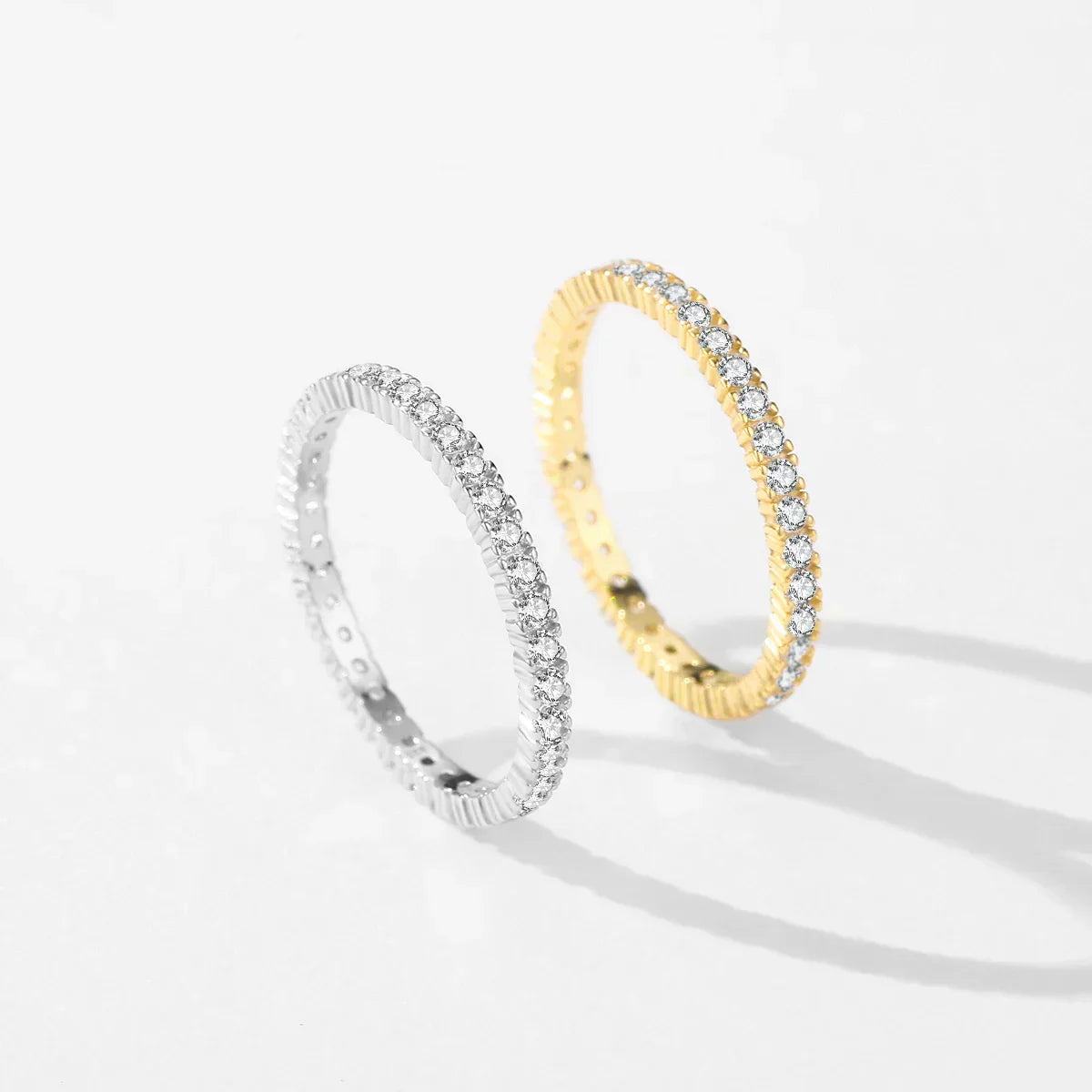 Minimalist Illuminated Eternity Ring