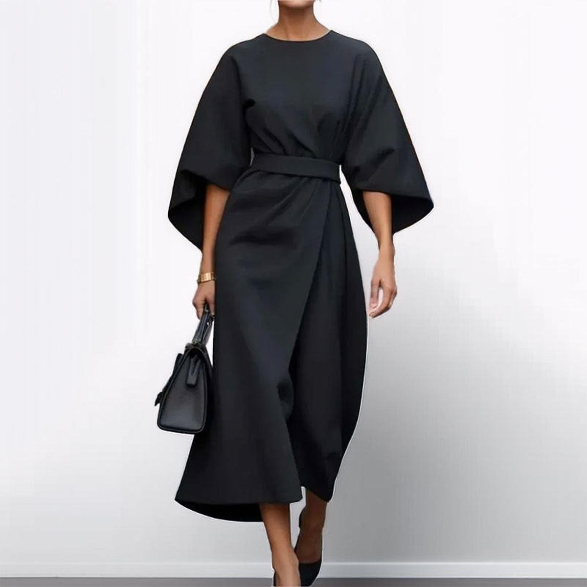 Camilla™ | Long dress with kimono sleeves and a radiant appearance