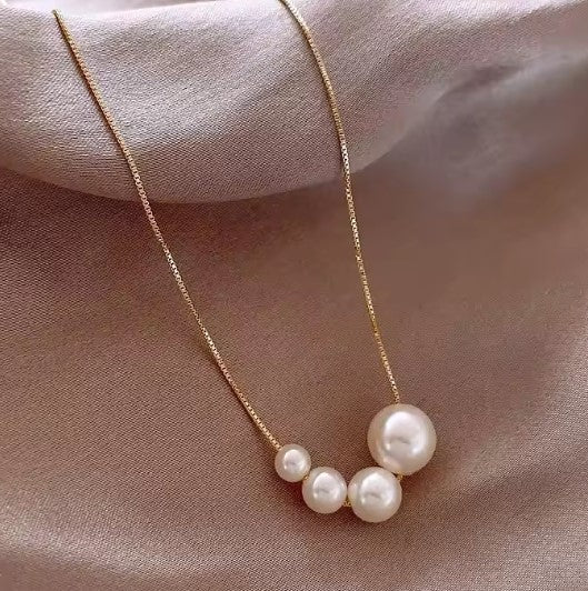Emma Pearl Pendant - Gold Chain