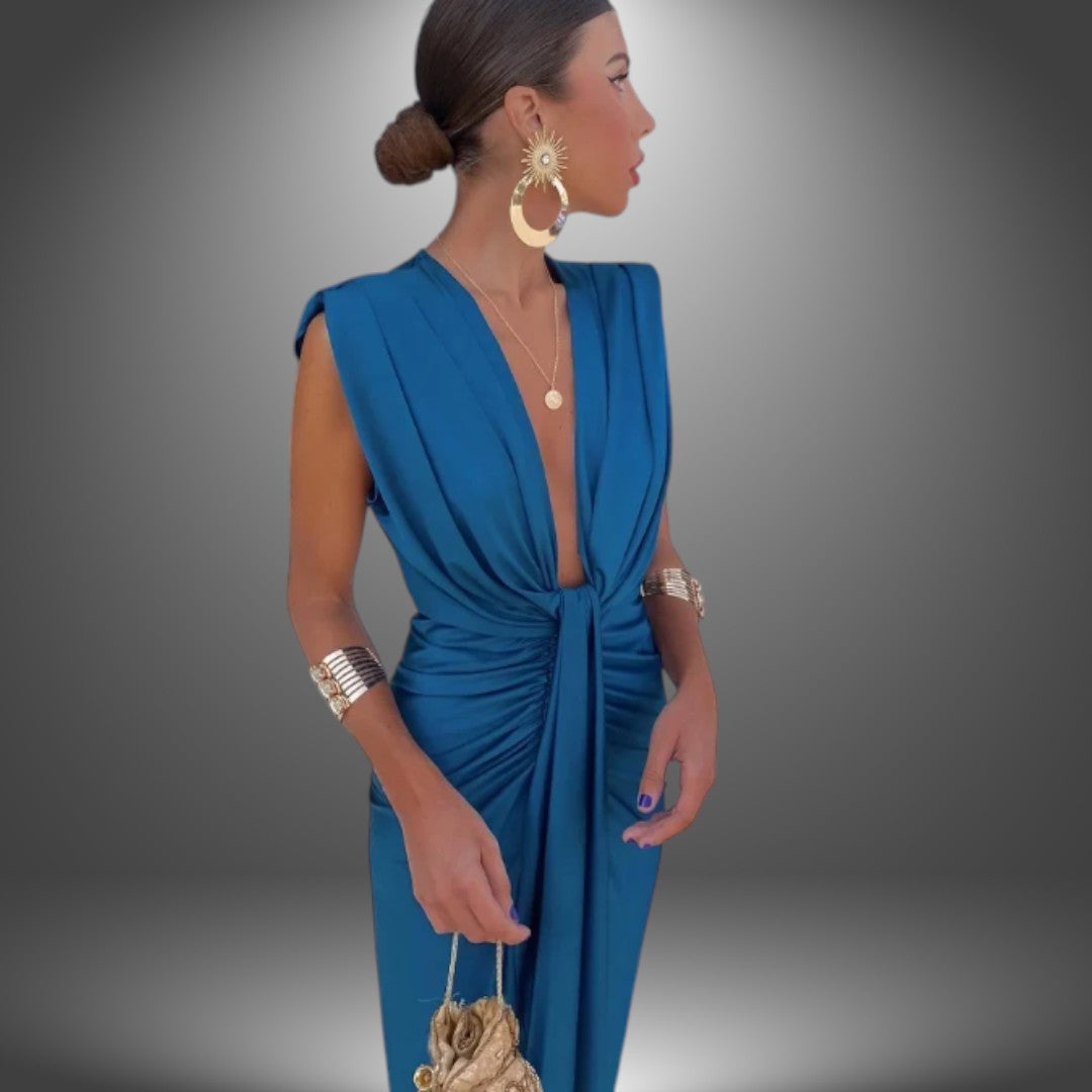 Amelia | Elegant, handmade sleeveless dress