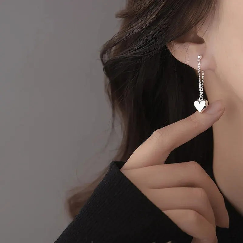 Old Earrings in the Shape of a Geometric Heart