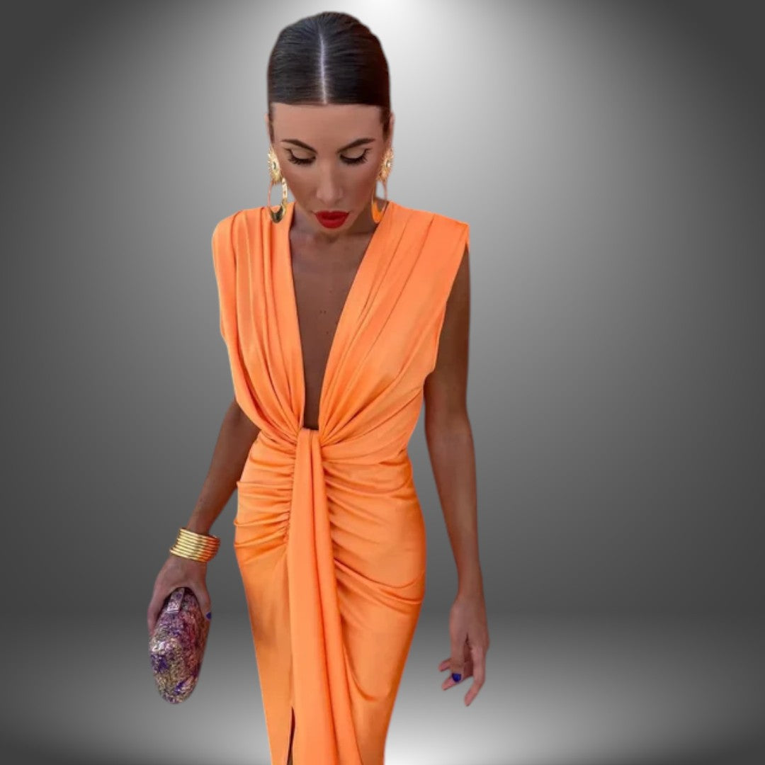 Amelia | Elegant, handmade sleeveless dress