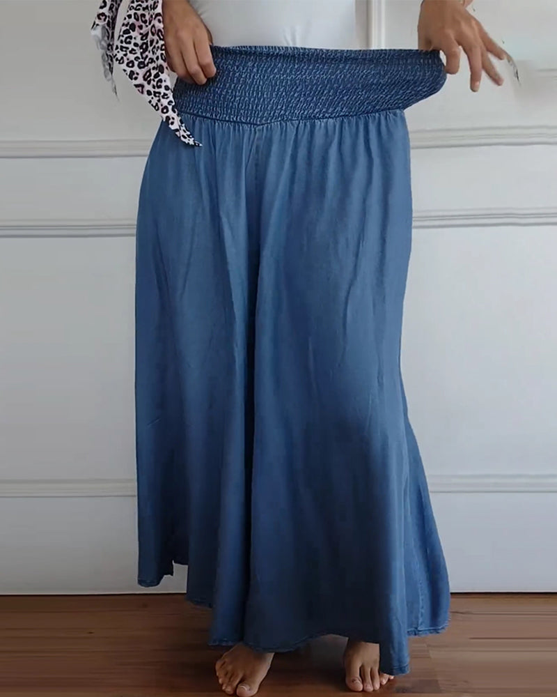 Reina - Comfortable Wide Trousers