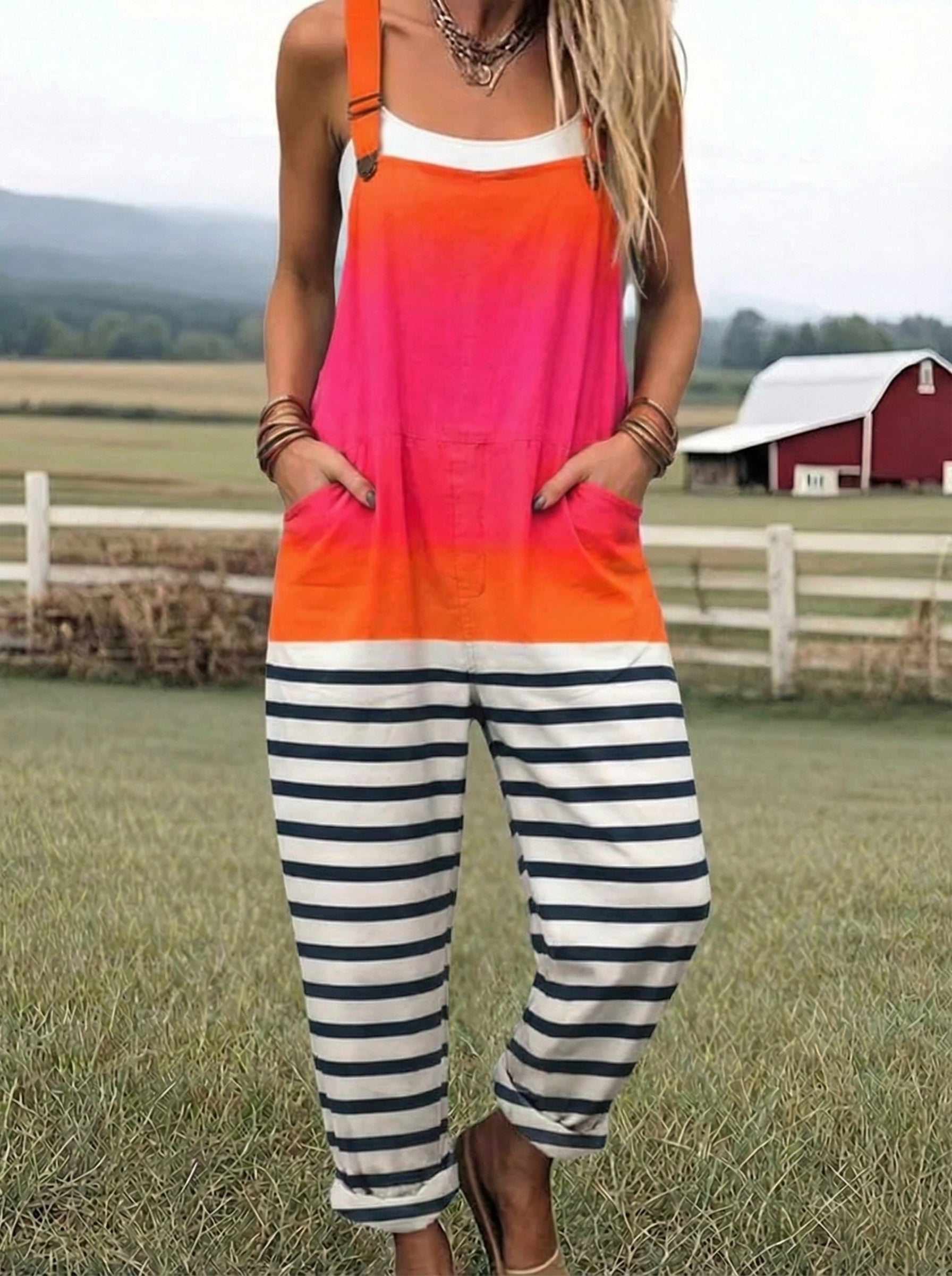 VB™ | Falling Vintage Printed Jumpsuit
