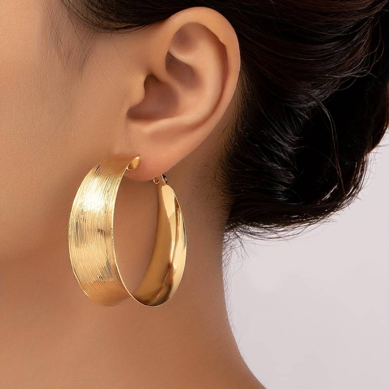 Vintage Golden Hoops