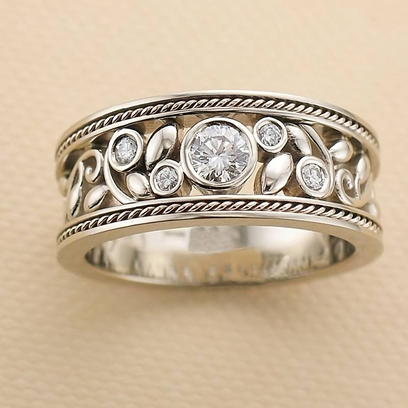 Timeless Silver Ring™ – Zircon Shine
