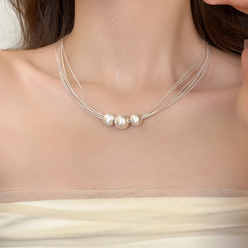 Franka Golden Pearl Necklace