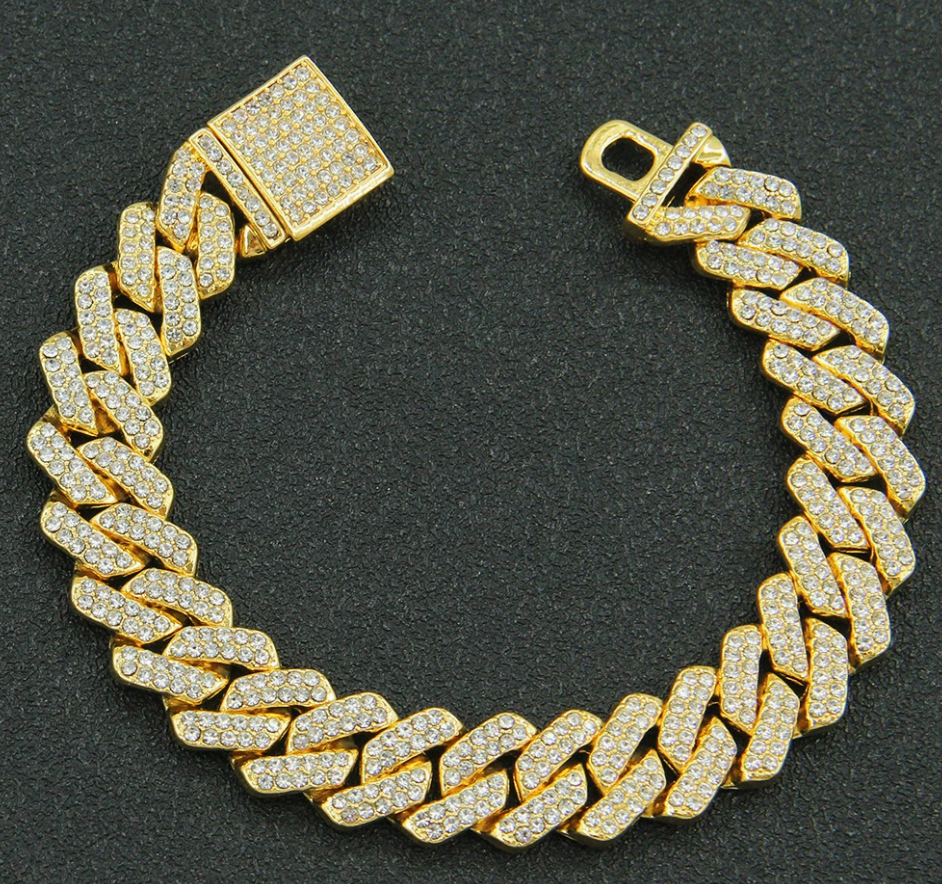 Elina Cuban Bracelet | Gold