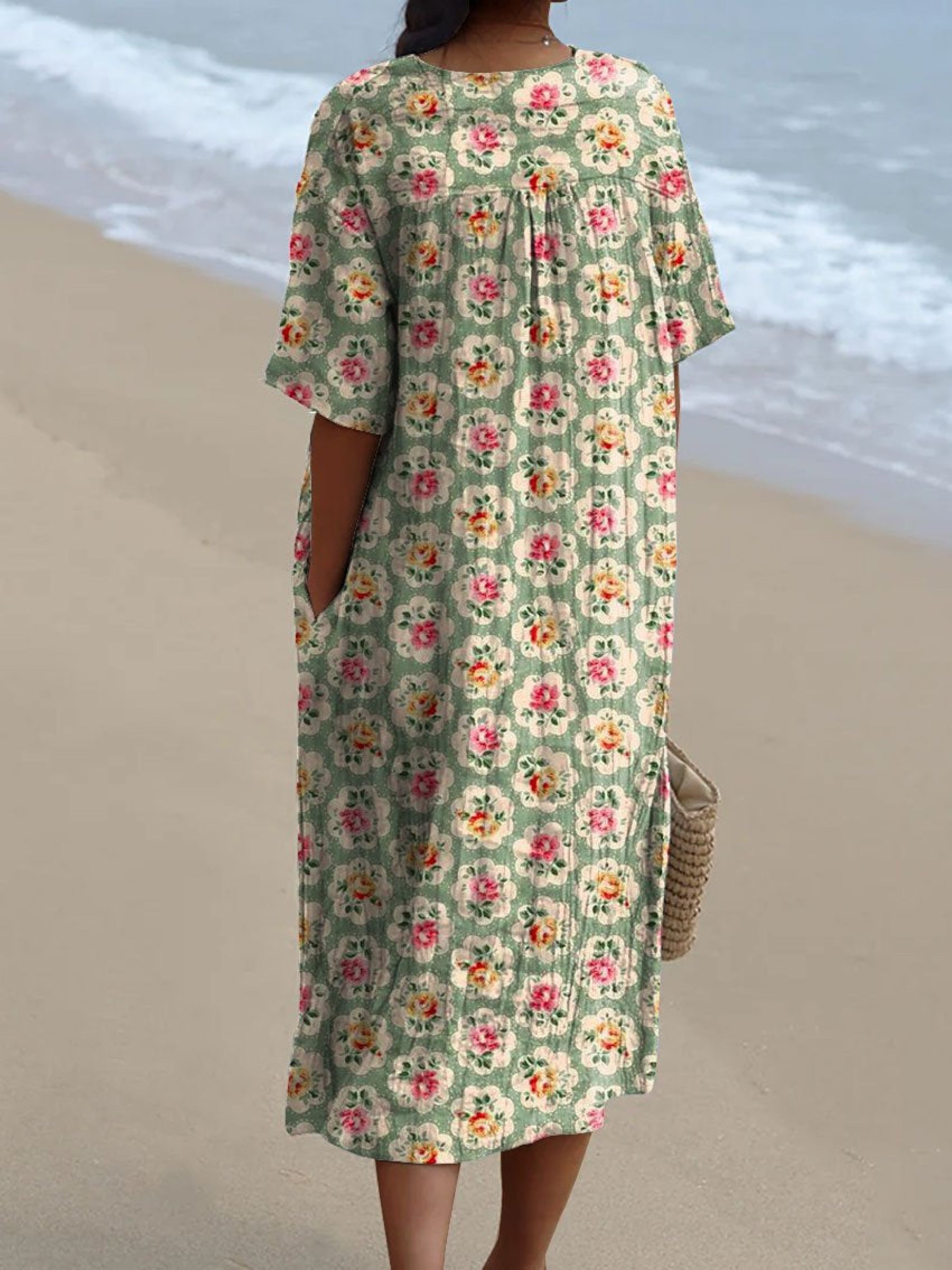 Femke™ Vintage Floral Dress