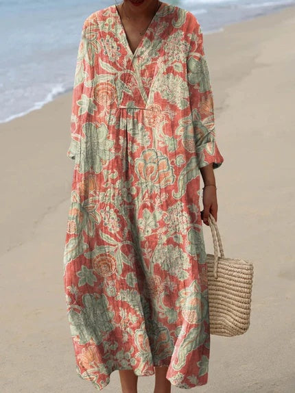 Elin™ Vintage Floral Dress